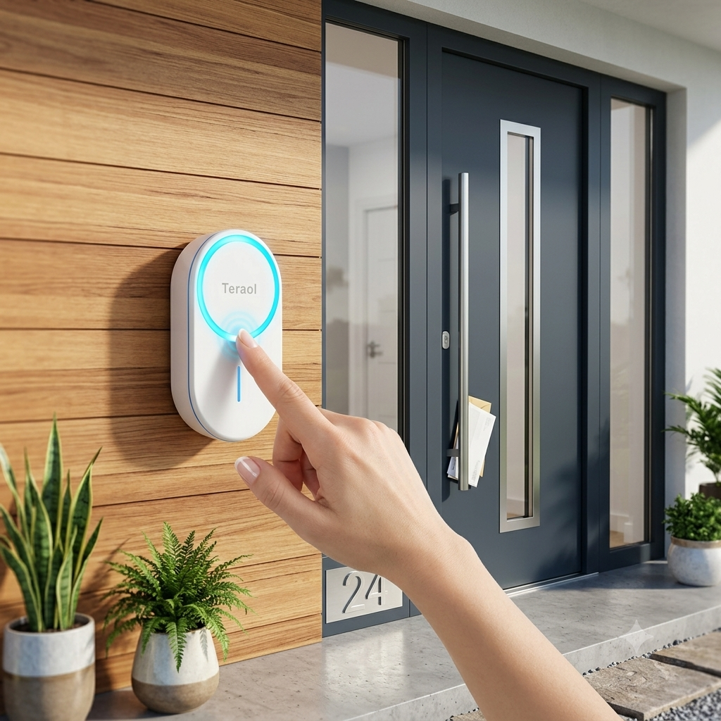 Wireless Doorbell β 4-Level Volume Control, LED Indicator & Easy Installation