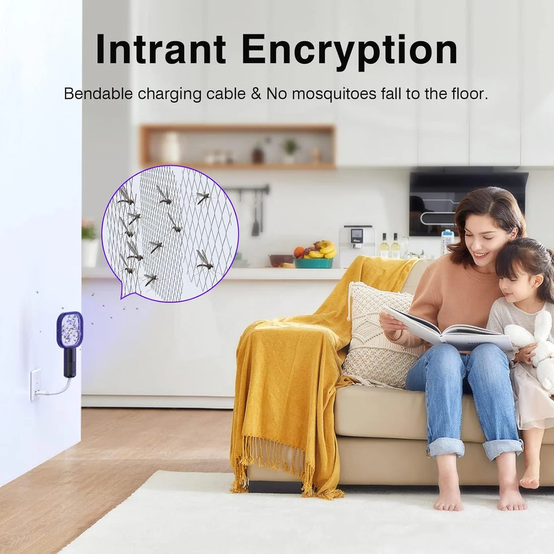 USB Mini Mosquito Swatter, Portable  Indoor and