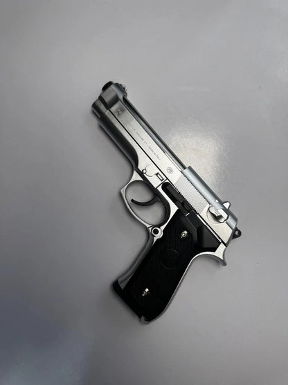Silver M92 Beretta Airsoft Toy Gun – Realistic 6mm