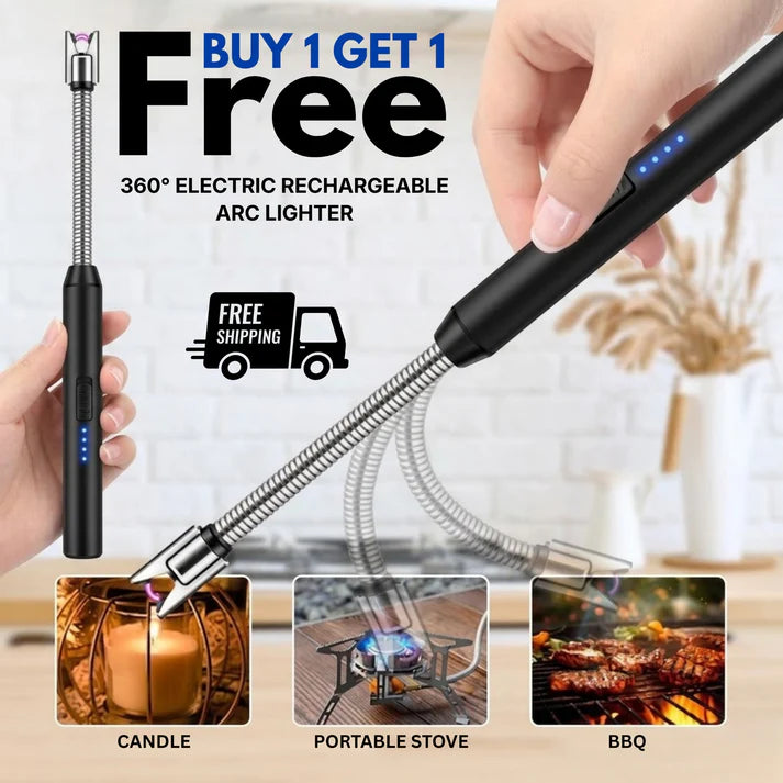 Flexible Arc Lighter 360° | USB-C Rechargeable