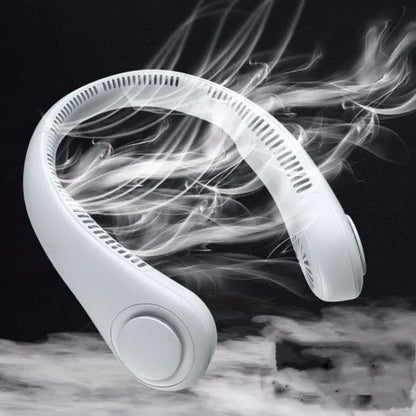Rechargeable Leafless Hanging Neck Fan