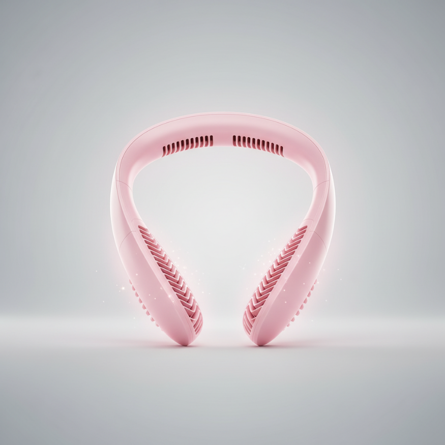 Rechargeable Leafless Hanging Neck Fan